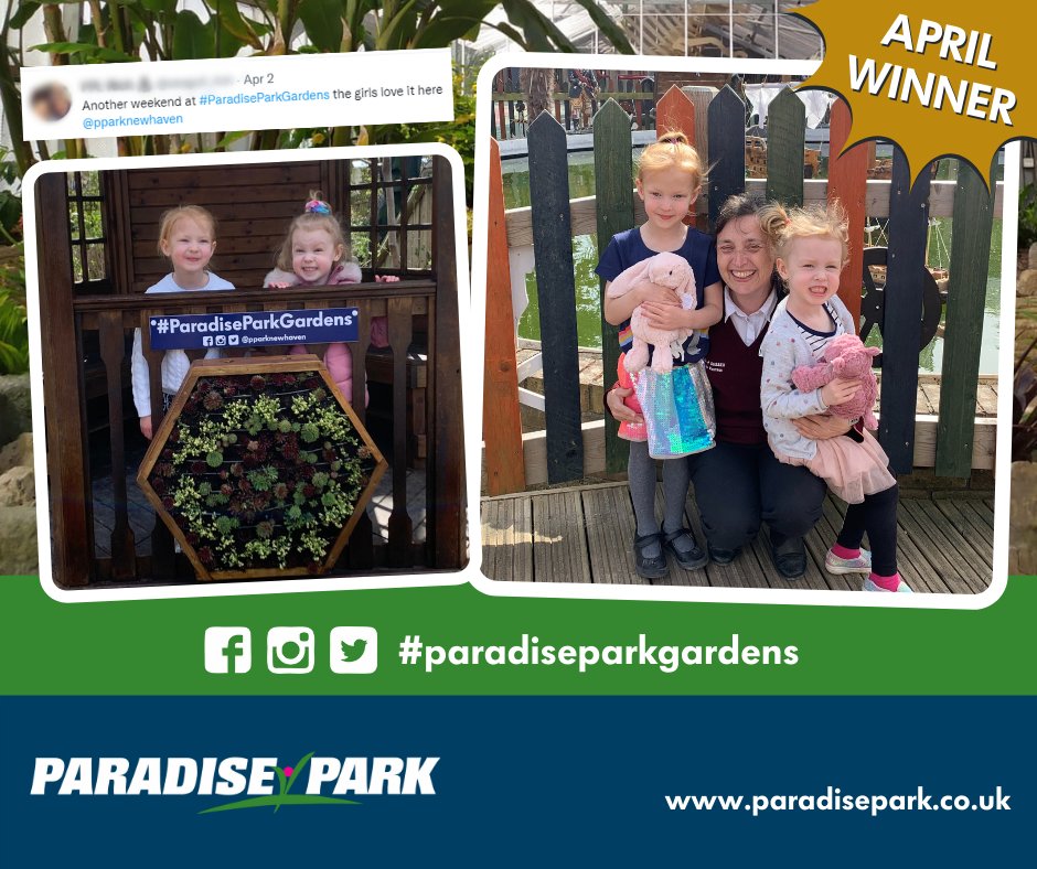 pparknewhaven's tweet photo. Amelie &amp; Juliette from #Saltdean won April’s prize for our social media #competition with this photo from their dad Rich. Post photos of your visit on Facebook, Instagram or Twitter, using the hashtag #paradiseparkgardens. Will you win May's prize? #sussex #newhaven #paradisepark https://t.co/r0qrmxFYSh