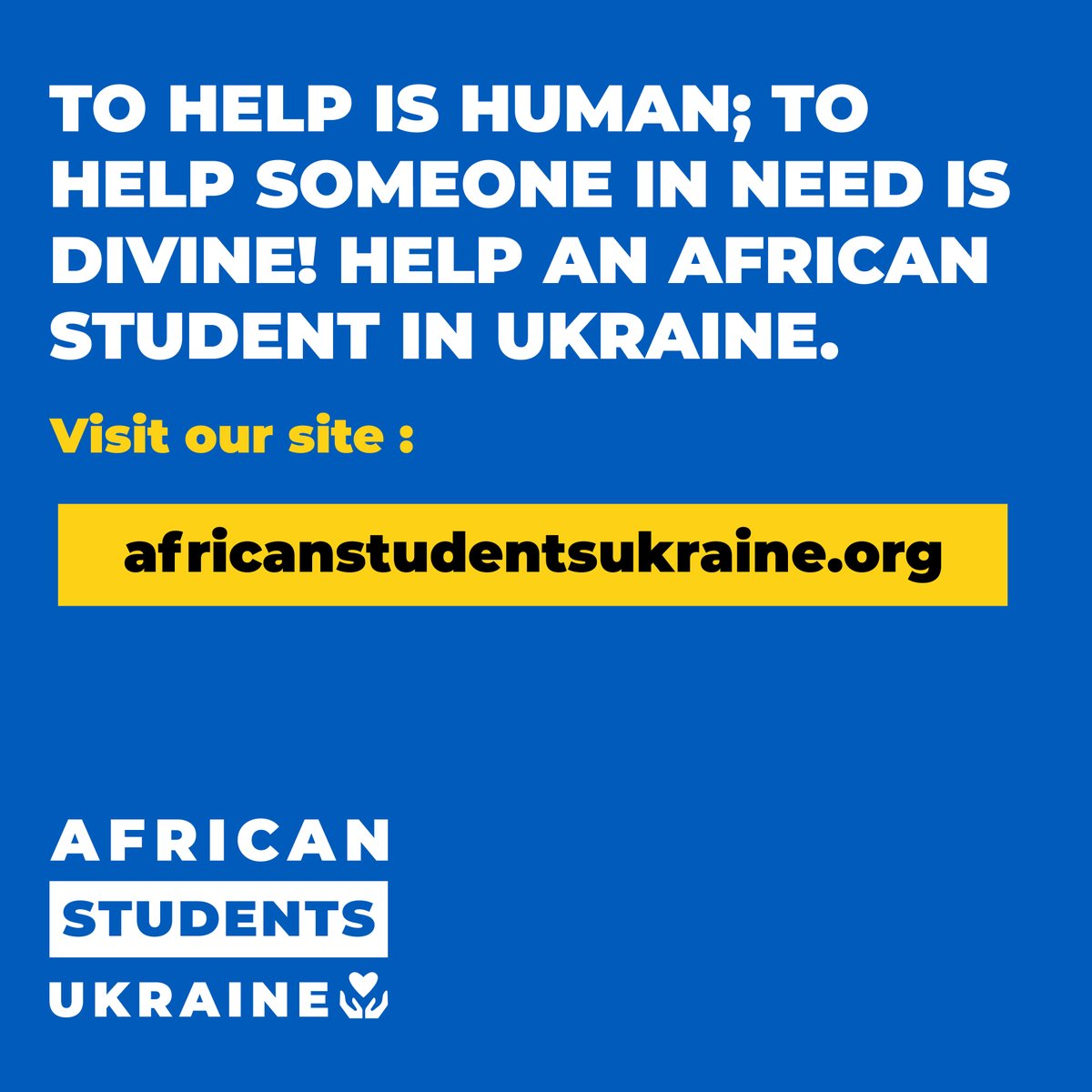 iforafrica's tweet photo. Do you think Students being stranded by the war in Ukraine is a problem? If so, do not fail to lend a support today. Visit: https://t.co/cGiLtkKtMe 
#AfricanStudents #AfricanStudentsUkraine https://t.co/K5ChMVkqNj