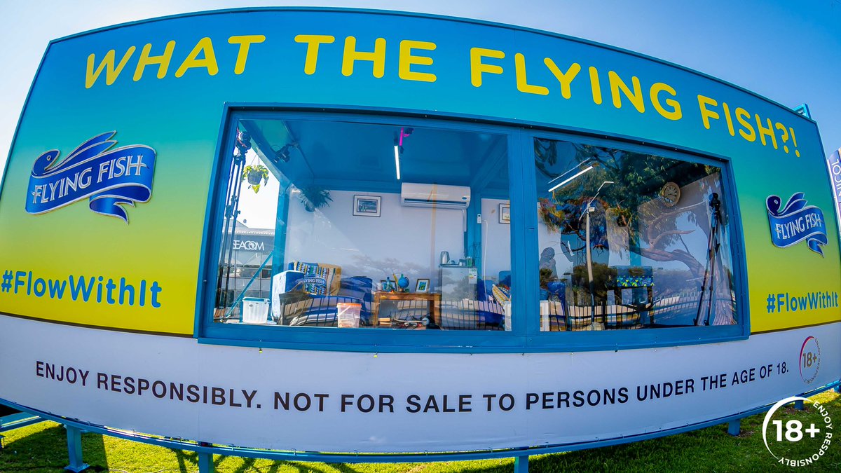 shrugatwork's tweet photo. These Two Are Literally #StuckInAFFAd And It Looks Like fun In There🤣 @FlyingFishSA https://t.co/s94brtsDND
