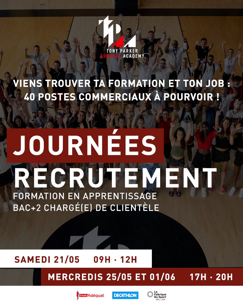 💼 La <a href="/TP_A_A/">TP Adéquat Academy</a> a 40 postes commerciaux à pourvoir dans ses entreprises partenaires ! 

🗓Inscris-toi à nos Journées Recrutement pour la formation Bac+2 Chargé(e) de Clientèle en apprentissage ! 

⏭ tpadequatacademy.com/journees-recru…·-bac2-chargee-de-clientele/

#TPAA