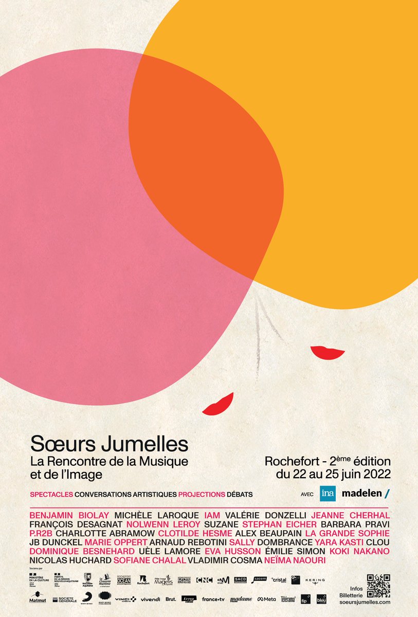 _soeursjumelles's tweet photo. Découvrez la #programmation du festival Sœurs Jumelles 2022 ! 

@BCGPRESSE @IamJulieGayet @EricDebegue @paolabraudmalo @AnaisVerlet 

#soeursjumelles #SJ2022 #rochefort #affiche #programmation https://t.co/7M1dZvpwEd