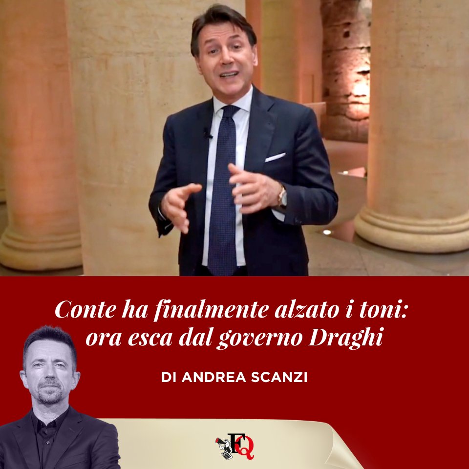 Il Fatto Quotidiano On Twitter Giuseppe Conte Ha Cominciato Ad Alzare 