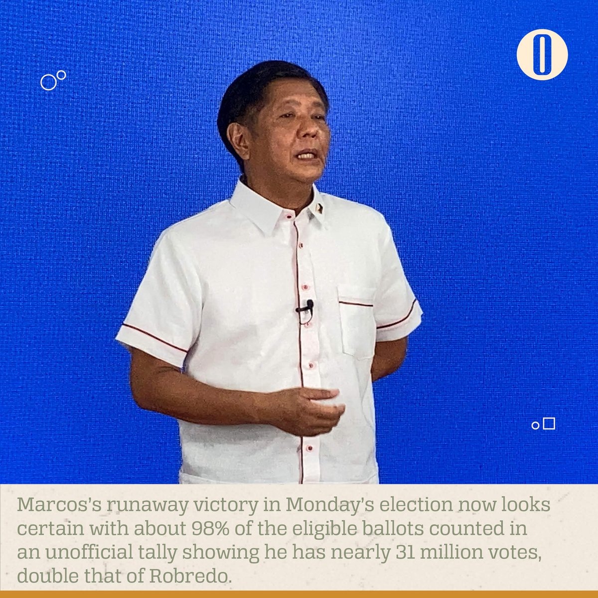 OmanObserver's tweet photo. The son of late Ferdinand Marcos cemented a landslide presidential election victory Tuesday after Filipinos bet a familiar but tainted dynasty could ease rampant poverty -- while dismissing warnings the clan's return would deepen corruption and weaken democracy. #Philippines https://t.co/FvVcW9A8uC