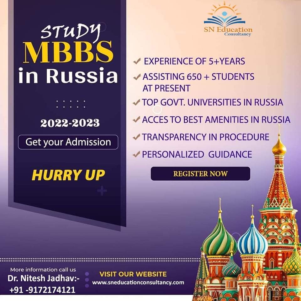 education_sn's tweet photo. Want to know why you must choose Russia for your MBBS career?
Top Medical Universities of Russia are equipped with modern infrastructure that ensures quality medical education to the students. The universities are globally recognized..
#mbbsstudyinabroad #mbbsstudy #NEETPG2022 https://t.co/QomDiivBjL