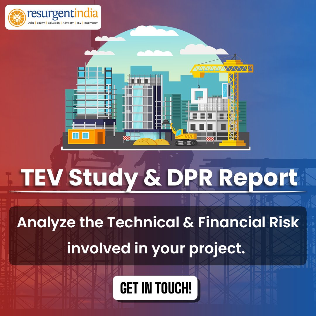 iResurgentIndia's tweet photo. Analyze the financial and technical risk involved in a project with TEV Study & DPR report.
Get In Touch✅ - https://t.co/NZPLw8OiZ7
#ResurgentIndia #TevStudy #TechnoEconomicViability #Finance #Advisory #LIEReport #LIE https://t.co/c0upHMDXmE
