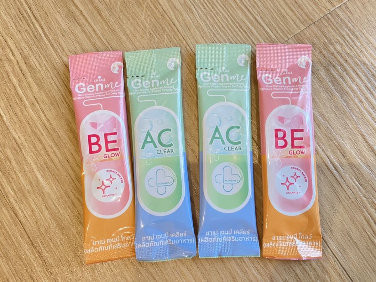PutthaThiDaa's tweet photo. 🥳 กรี๊ดดังมากก! CHAME GENME สูตรสำเร็จของผิวสวย อร่อย พกพาง่าย สะดวกเว่อร์ มี 2 สูตรให้เลือกเลย! สีเขียว 💚 ไร้สิว ผิวใส สีชมพู 💗 ผิวโกลว์ ฉ่ำไบร์ท แต่ถ้าอยากสวยเหมือนโบว์ ก็จัดไปทั้ง2สูตรเลยค๊าบ หาซื้อง่ายยย แค่ซองละ 39.-🔥ไปตำกันค่าสาวๆ
#chamethailand #โบว์เมลดา #bow_maylada https://t.co/2ATb7UVtUu