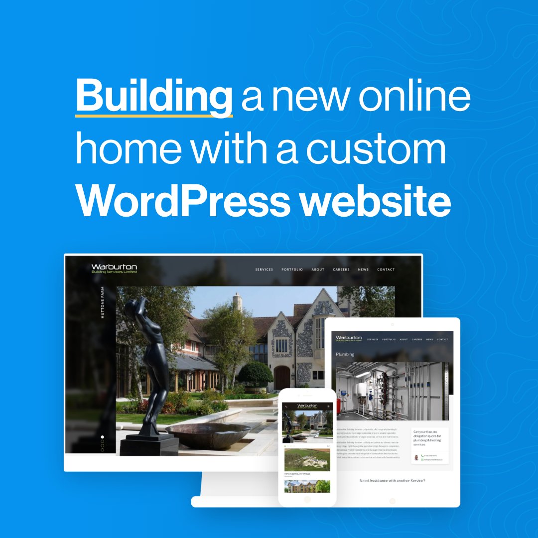 ElectricStudio's tweet photo. Warburton had a very out of date website and asked us at Electric Studio to completely reimagine it. We created a custom Wordpress site that looks great and is easy to keep up to date.

Read case study: https://t.co/yf8i75icKZ

#wordpress #website #SmallBusiness https://t.co/C6eoAEl0XD