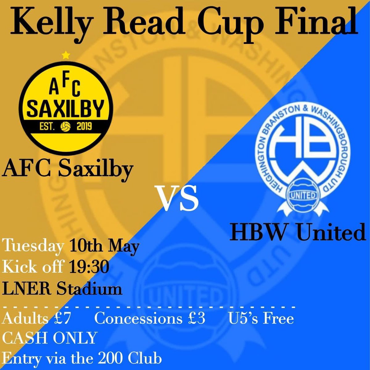 Cup Final day! 

Look forward to seeing you all tonight getting behind our mens team at the LNER. 

Make the night, blue and white! 
⚽️🔵⚪️