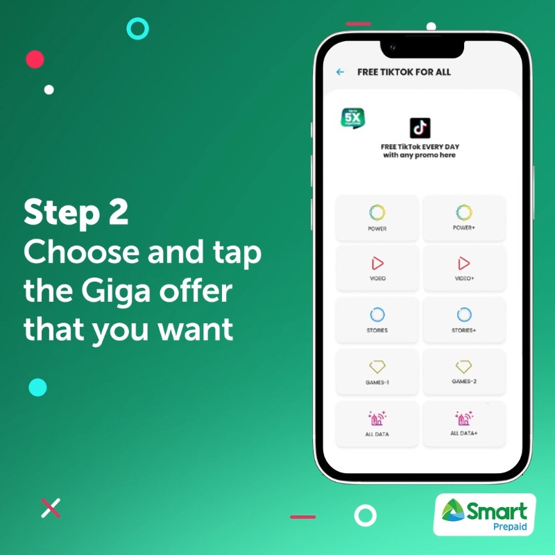 LiveSmart's tweet photo. We’ve got great news for all Tiktokers out there. You can now get 1GB of Tiktok for FREE when you buy load or subscribe to promos via the GigaLife app: https://t.co/tjCautVVgV

Here’s how you can claim yours today.