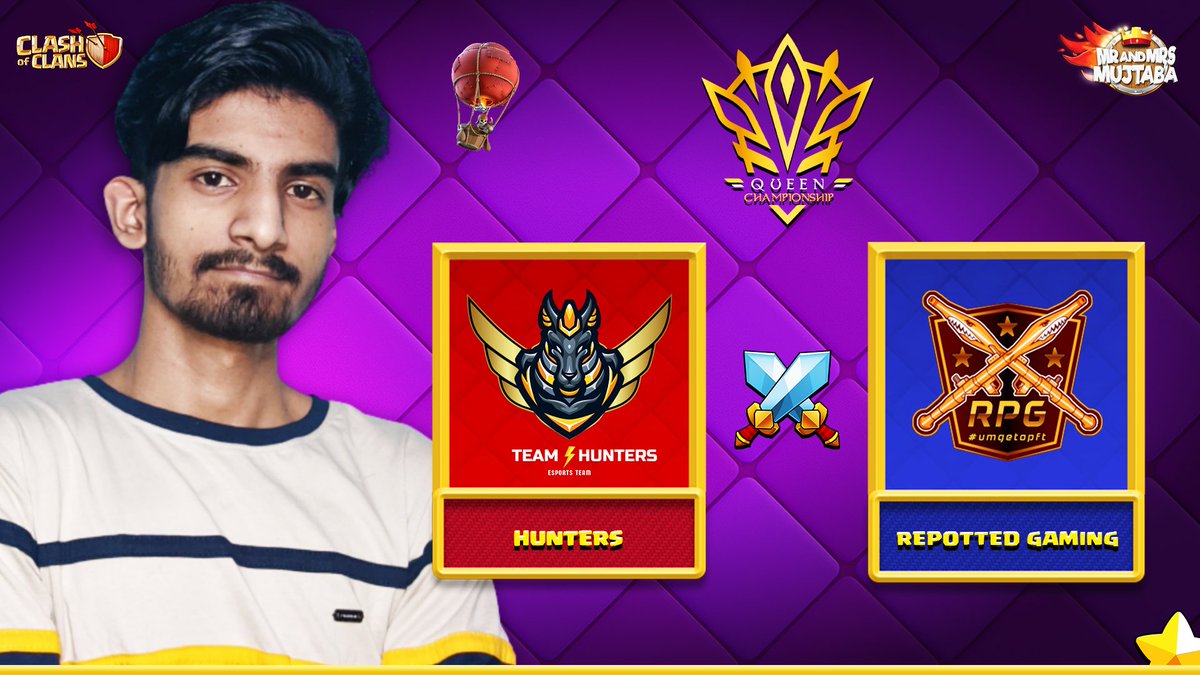 MS_Esports_'s tweet photo. Queen Championship Group Finals 👑

@rpg_coc vs @TeamHunte 

🇮🇳 09:10 PM IST
🇺🇲 11:40 AM EST

Catch us live only on Mr&amp;Mrs Mujtaba Chanel! 🔥

❤️ Stream Link: https://t.co/EvDo6piPmQ

Good Luck Guys 🍀⚡

#ClashOfClans #BeTheChampion https://t.co/29WGdQG4Jy