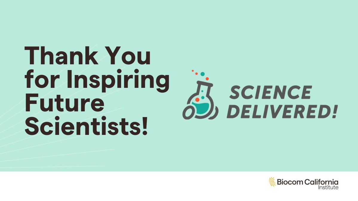 BiocomInstitute's tweet photo. We want to take a moment to thank our longtime partner, @SciDelivered, and their founder, Dr. @oliviajune82. Science Delivered continues to produce a host of incredible, impactful programming - especially for elementary students &amp; classrooms. 
Learn more: https://t.co/U0n3YTONdN https://t.co/XM25ZV3I5w
