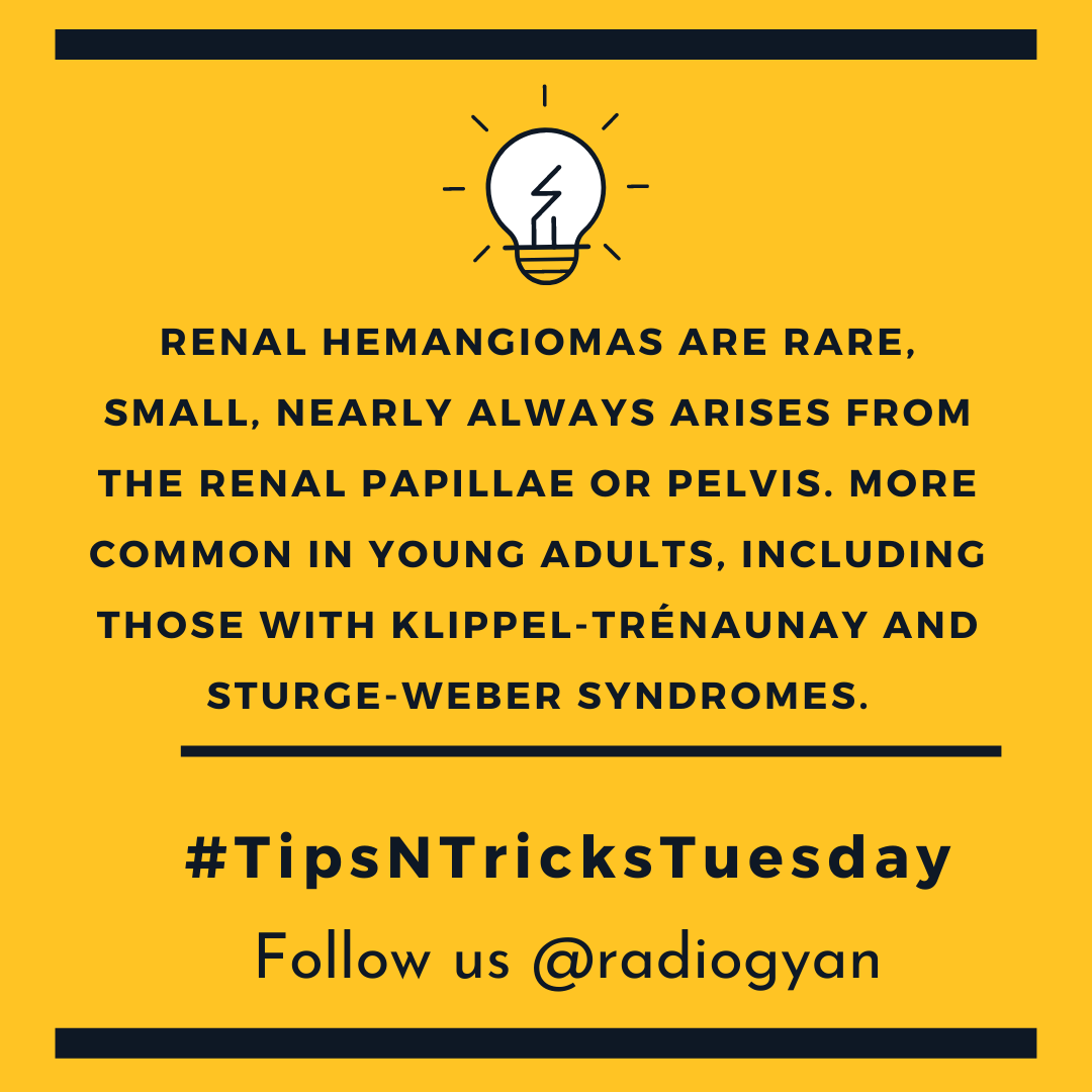 TeamRadioGyan's tweet photo. #TipsnTricksTuesday 

Here is another pearl about angiomyolipomas. 

All credits to #TeamGyan member Dr. Disha Lokhandwala.
Follow her on Instagram @dishasradiologyillustrations.

#gut #kidney #nephro #uro
#Foam #radres #radiogyan    
#radiology #education #internet https://t.co/OunxD2N46n