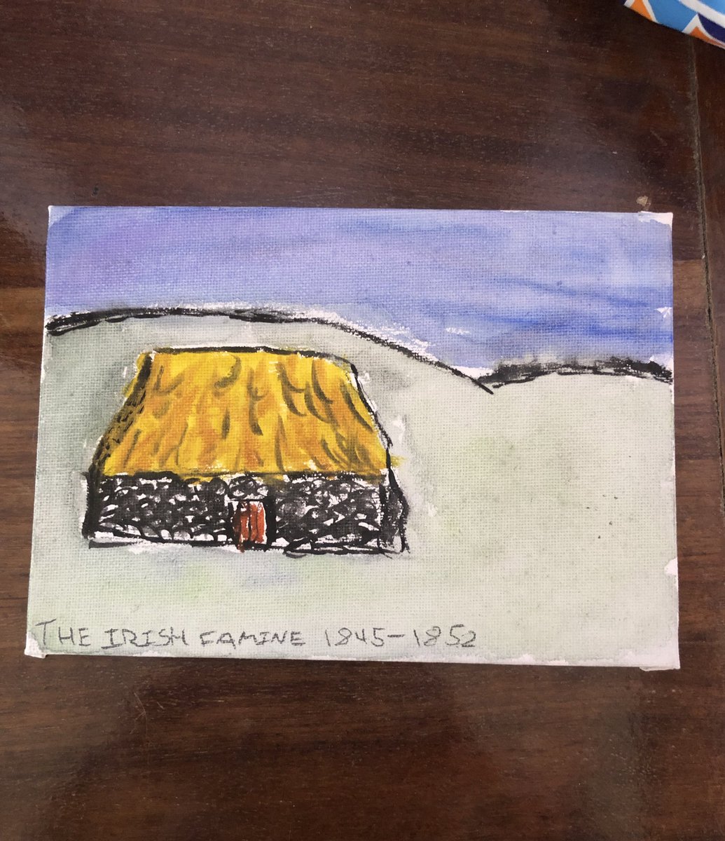 Kld8S's tweet photo. First time trialing a commemoration of the Irish Famine with Year 9 and absolutely blown away with the results. Will definitely be a feature in the scheme going forward 🤩 https://t.co/Fldu7JGnNU