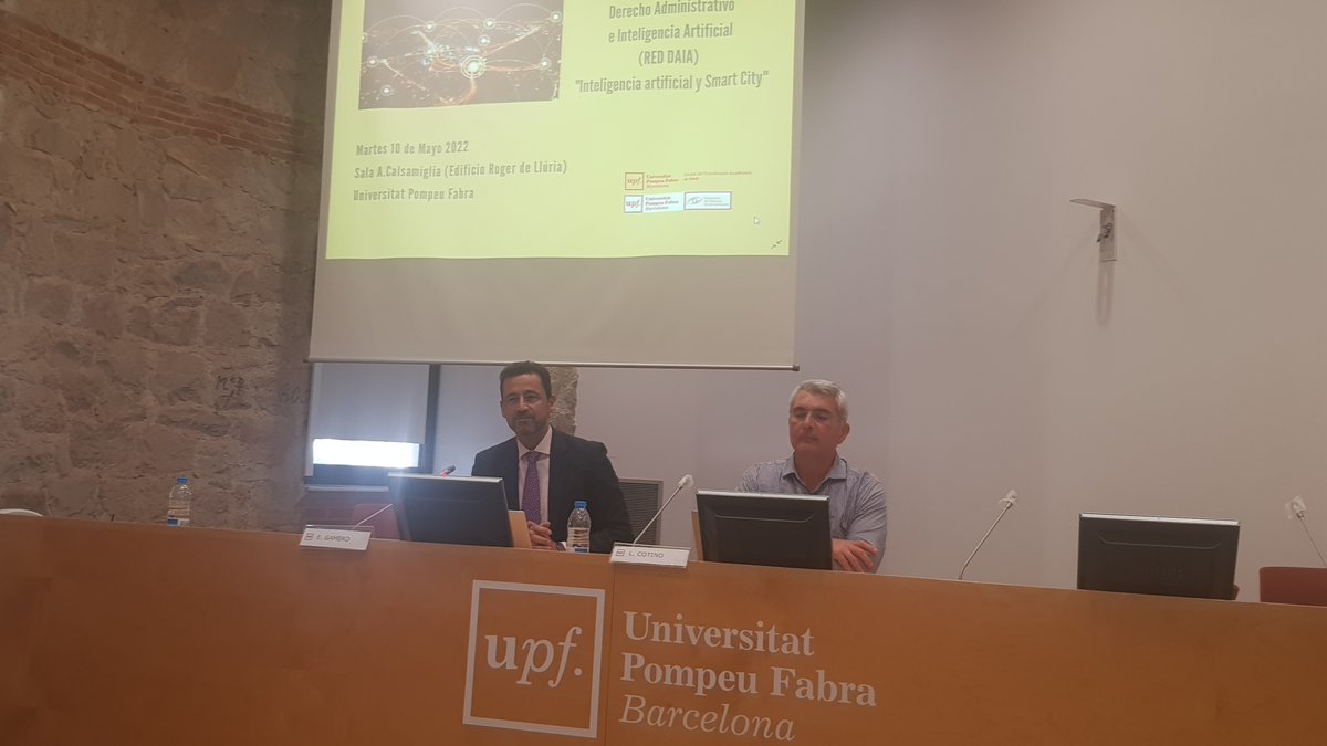 Hoy hemos celebrado el III Seminario Internacional <a href="/daia_red/">Red DAIA(Derecho Adm. Inteligencia Artificial)</a> sobre Inteligencia artificial y Smart City en <a href="/UPFBarcelona/">UPF Barcelona</a>