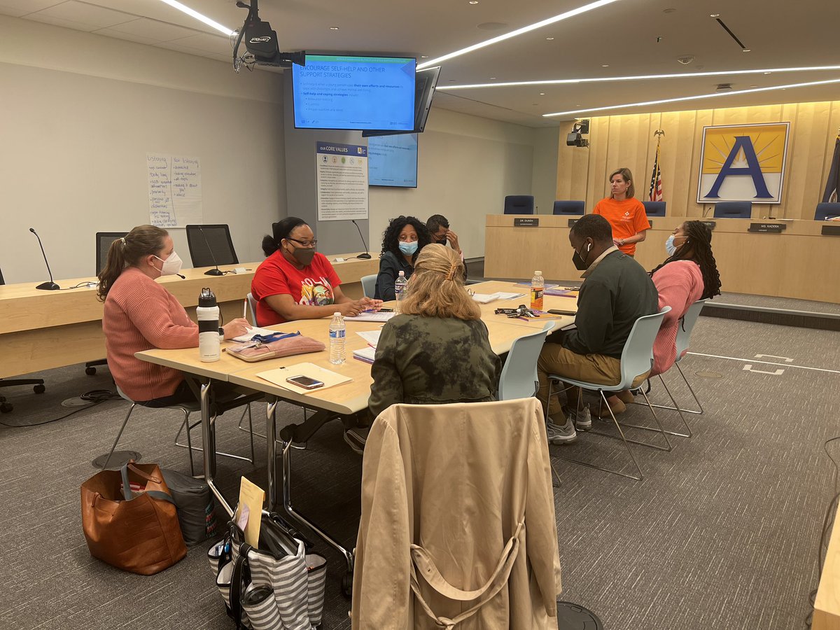 .<a href="/APS_StudentSrvc/">APS Office of Student Services</a> staff Karen Reich &amp; Mary Dolby-McDonald are teaching <a href="/MHFirstAidUSA/">MentalHealthFirstAid</a> on “Lock &amp; Talk” suicide and NARCAN training. These presenters and participants truly care about the mental health of our children and youth. <a href="/ArlingtonDHS/">Arlington County Department of Human Services</a> #APSisAwesome