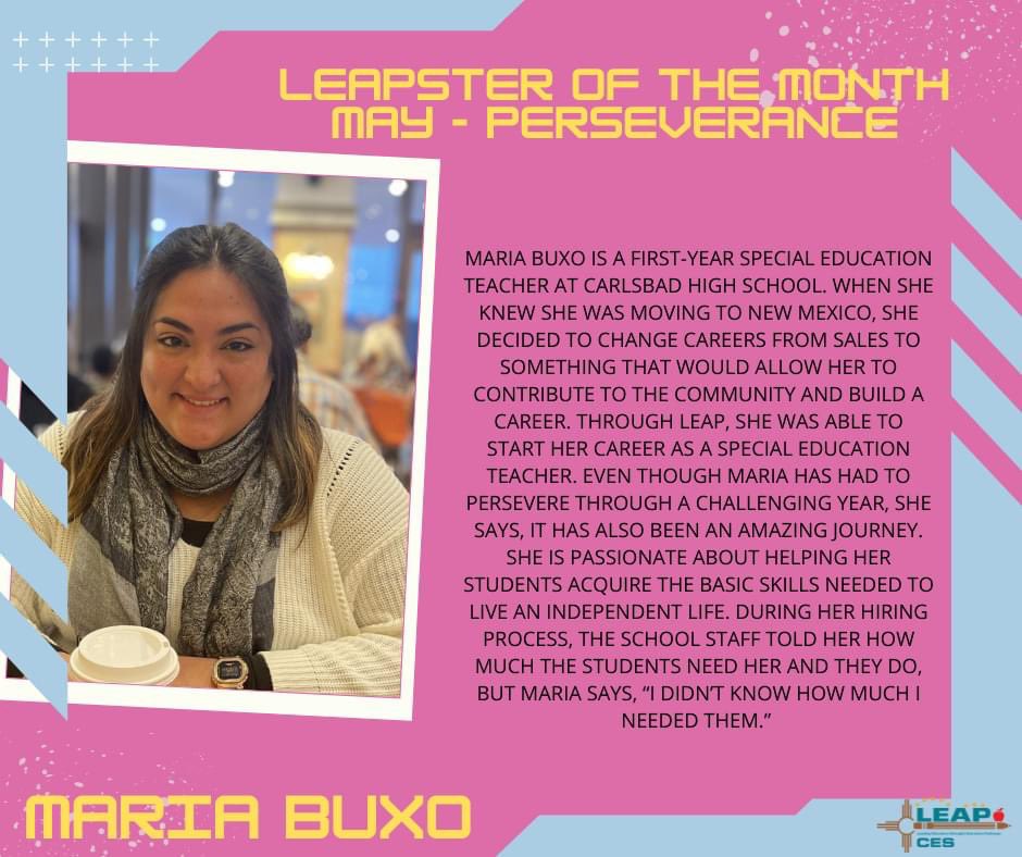 Congratulations to our May LEAPsters of the Month! Congratulations Fabiola and Maria 
#LEAPster #LEAP #CES