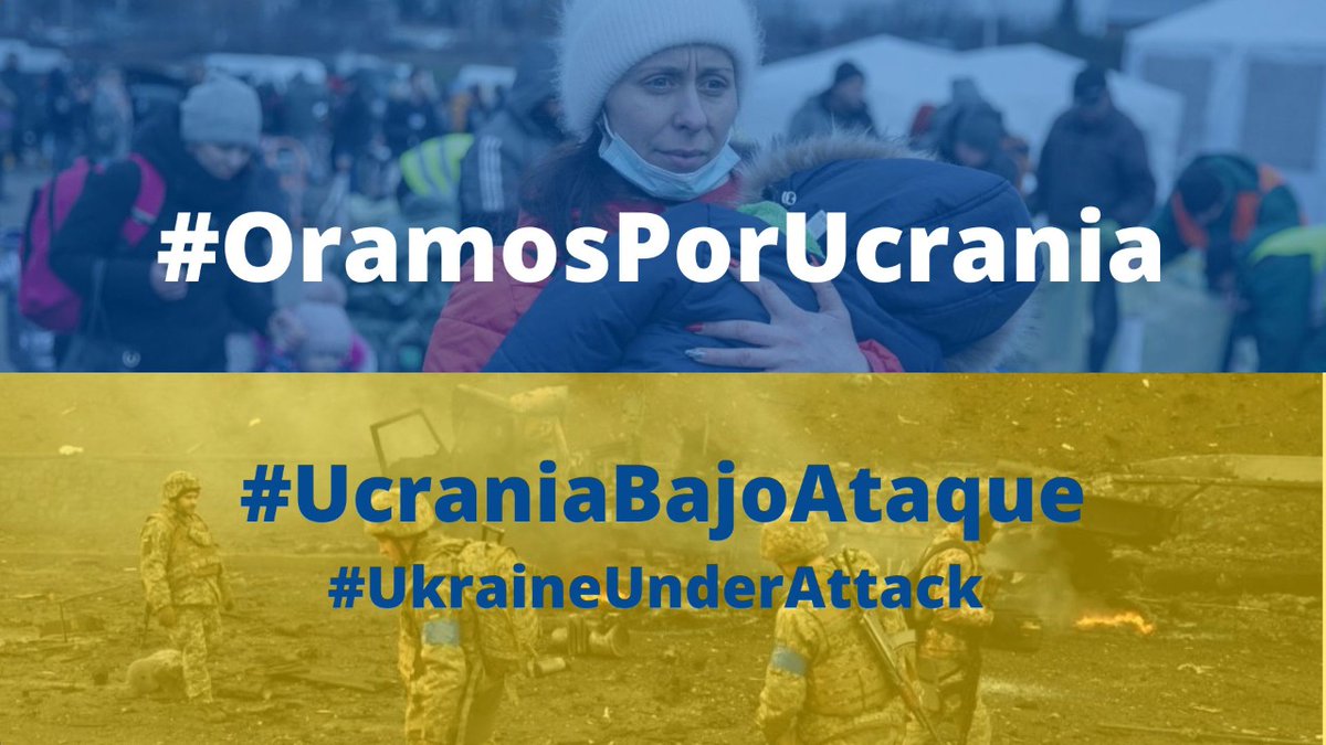 #OramosPorUcrania por: 
-Los niños y mujeres vulnerados.
-Las más de 8 millones de personas que han tenido que huir de sus hogares.
-Las familias de los civiles asesinados.
-El cese de la violación a los #DerechosHumanos.

#UcraniaBajoAtaque
#UkraineUnderAttack #StandWithUKraine