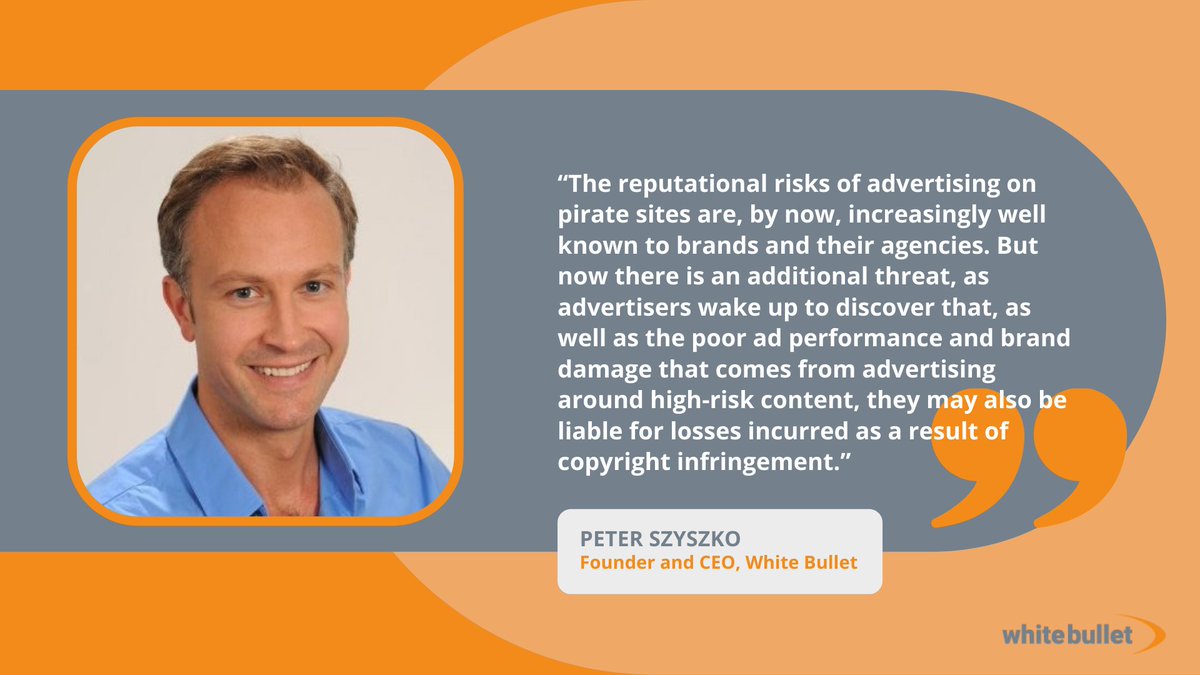 Still #advertising on #piratedwebsites? Not only are you damaging your brand's reputation, you’re now at risk of being fined. Read Peter Szyszko’s article for <a href="/NewDigitalAge1/">NewDigitalAge</a> where he delves deeper into this new attempt to tackle ad-funded #piracyonline.

bit.ly/3N9vAHL
