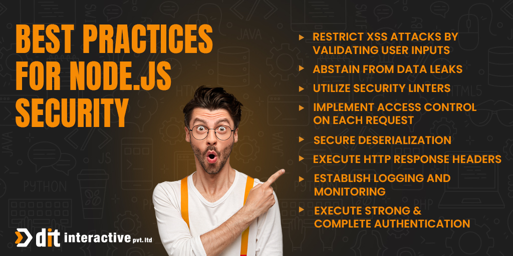 ditindia's tweet photo. Best Practices for Node.js Security 

Follow @ditinteractive.pvt.ltd for more Tips 
#development #webdeveloper #mobileappdesign  #application #design #webdevelopment #webdesign #webdesigner #webdesignagency #webdesigncompany #webdesigning https://t.co/K8q4YIG9qJ