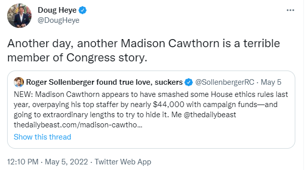 Madison Cawthorn tweet media