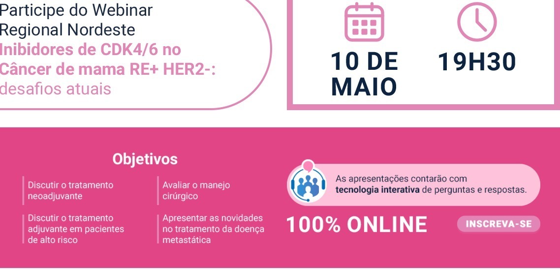 docmeetingsOGyn's tweet photo. Inibidores de CDK4/6 no Câncer de mama RE+ HER2-: desafios atuais
@Onconnection4 
@rvmais 
5/10/22, 7:30 PM GMT -3
 
Rosane Santana
Darley Ferreira
Eriberto Marques Jr.
Bruno Pacheco

https://t.co/GNP2DCTrCB 

#webinar #médico #oncology #oncologia #ginecology #ginecologia #obgin https://t.co/XEZMo2K86D