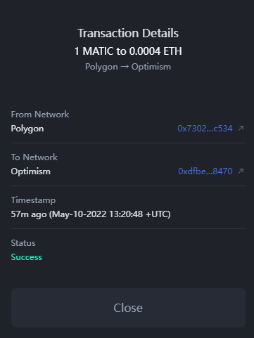 wangfei68's tweet photo. "Episode 4: optimism
just $0.5 fee for Polygon to OP 😳 😳 😍 😍
@hashflow_" https://t.co/sfq9HISH6o