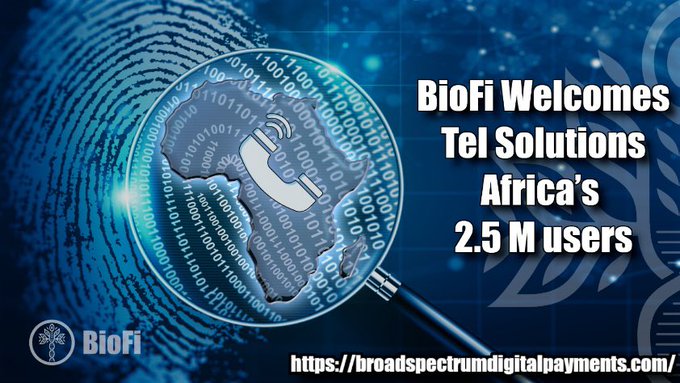 🔔📰Press Update 🔔📰

Please Welcome Tel Solutions Africa LTD to the #BiometricFinancial Ecosystem 👏👏👏

Enabling access for 2.5million+ users to the #BioFi 🧬 ecosystem in Africa.

$Dag $Avax $BioFi 🧬 #Dag #Avax
@broadspectrumgh 

africanewswire.za.com/biofi-ecosyste…