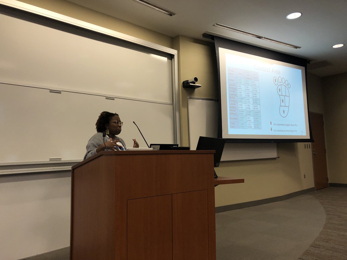 GranataLab's tweet photo. Live from the Bio-Tech Place at Wake Forest University, our first round of presentations about #gait #biomechanics are complete. Great job to @adluft, @brisbane_julia, @Sara_Elnahhas, and @JillStreamer representing @BEAMvt. https://t.co/1cc711TepR