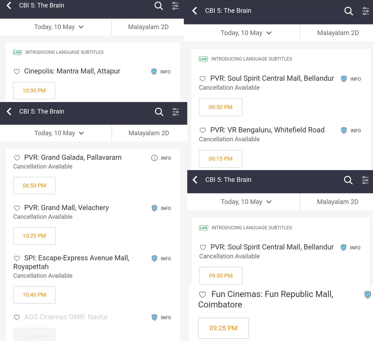 Rest of India Today !😊

#CBI5TheBrain Running Successfully In Theatres Near by you 😊 

#Mammootty #CBI5 #Swargachithra