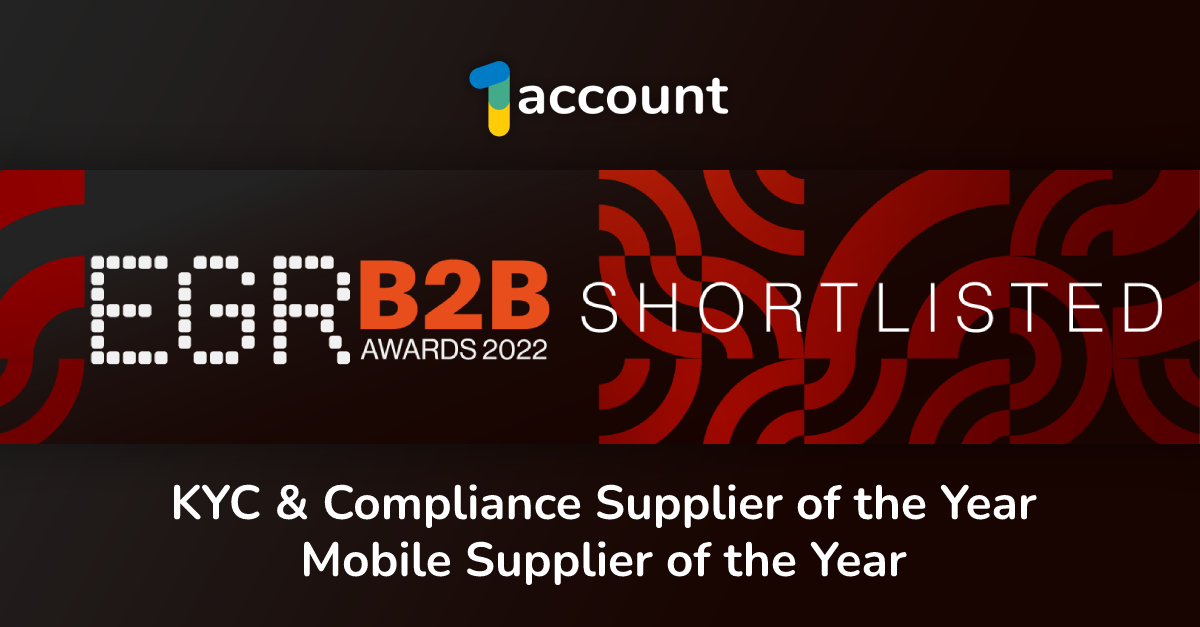 We're delighted to announce we've been shortlisted for two @EGRIntel B2B #Awards, in the #KYC & #Compliance Supplier and Mobile Supplier of the Year award categories! Our fingers are firmly crossed for the wins at the event in June 🤞