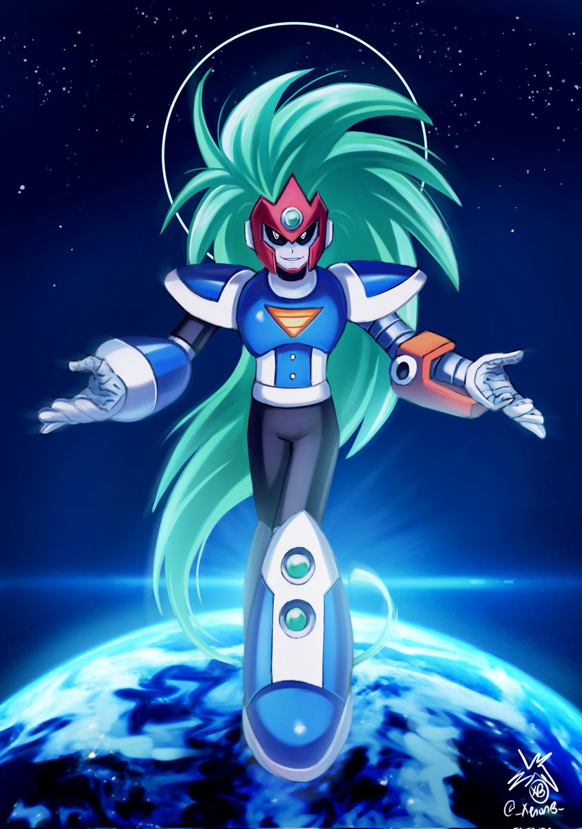 _XenonB_'s tweet photo. Gigamix Terra for the mega man art collab 🌏 https://t.co/l3AJLOAL8j