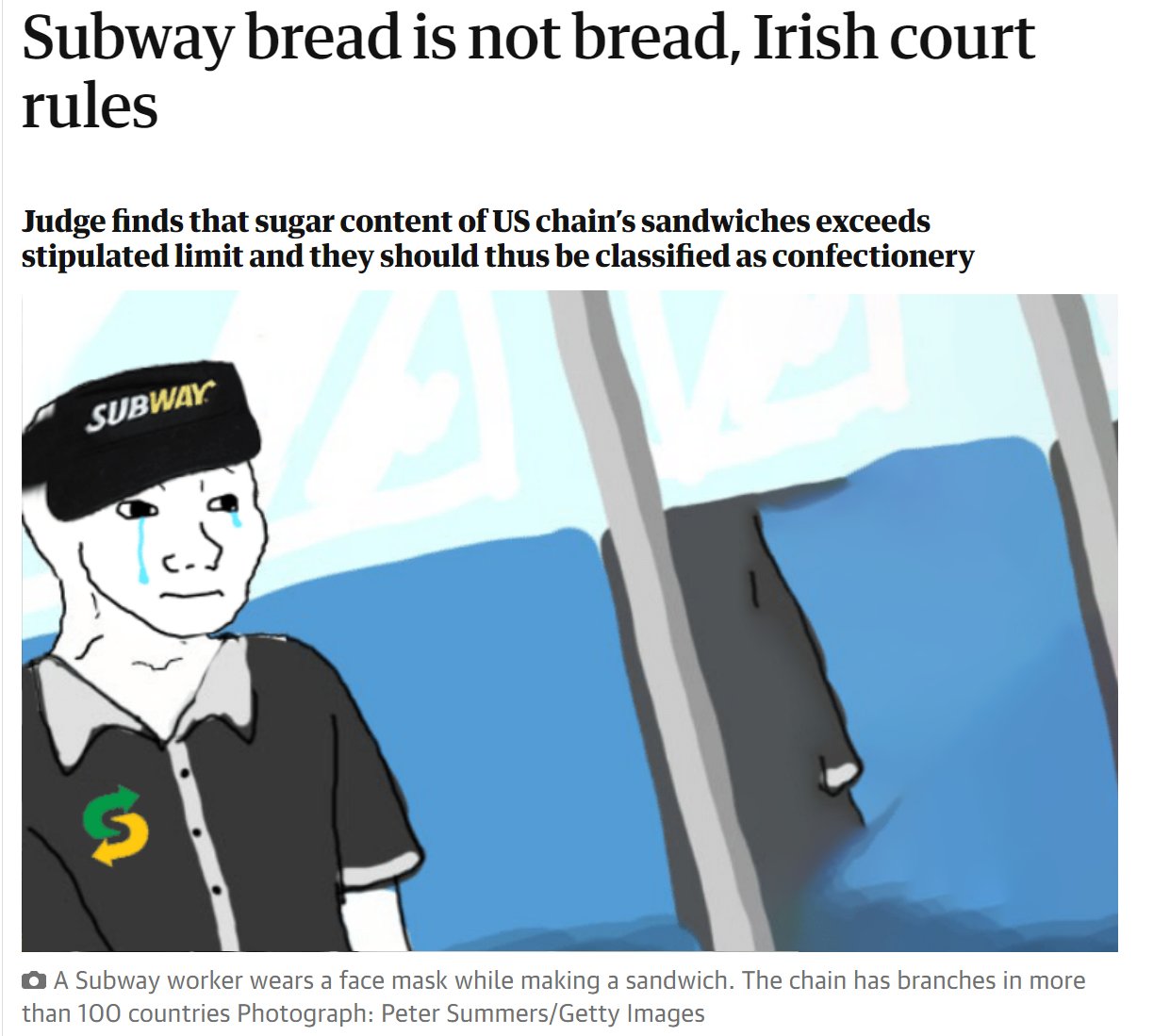 Secretary of Akkad on Twitter "Subway bread is cake. https//t.co