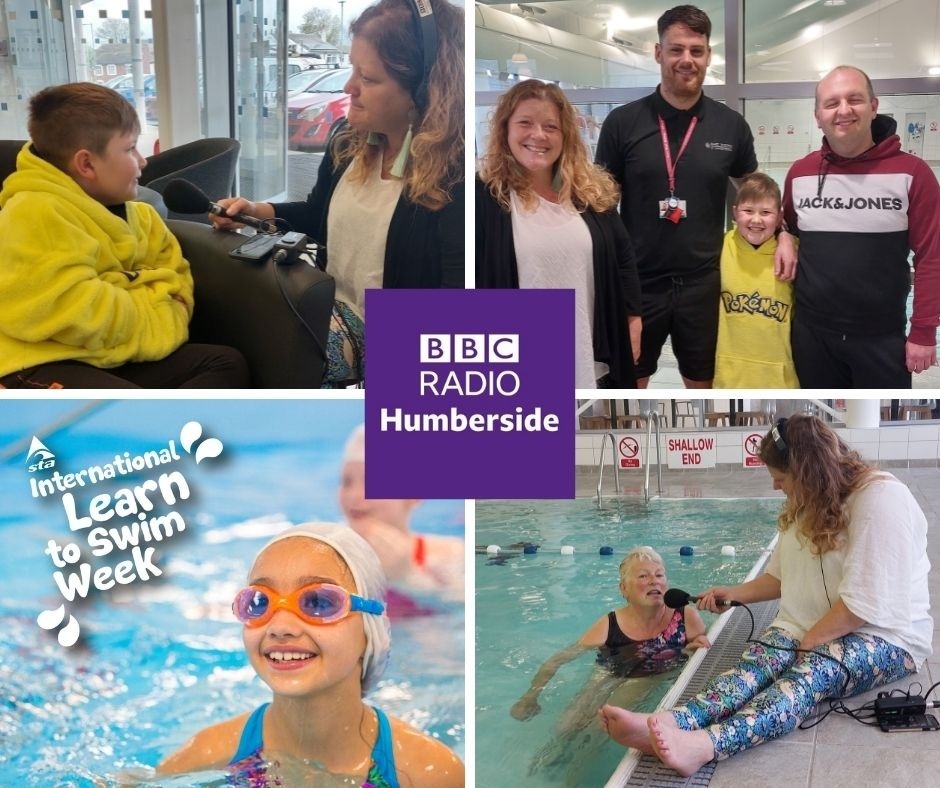 ERLeisure's tweet photo. This morning East Riding Leisure Hornsea were visited by the fantastic breakfast team at @RadioHumberside who were there to find out more about #LearnToSwimWeek ๐
Check out the broadcast with @Kofi_Smiles & listen out for Brandon, Hornsea's superstar!๐คฉ
https://t.co/o5F5T7mJ6N https://t.co/SqheD0NAxx