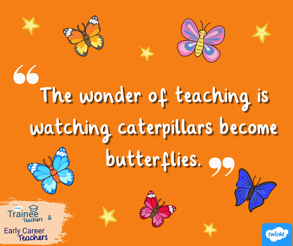 TraineeTwinkl's tweet photo. #wednesdaythought #WednesdayMotivation
You'll see a lot of butterflies in your classroom at this time of year. ππ
#edutwitter #ECT #NQT #ECTKS1 #ECTKS2 #ECTKS3 #teachertwitter https://t.co/2sAKhpsYU6