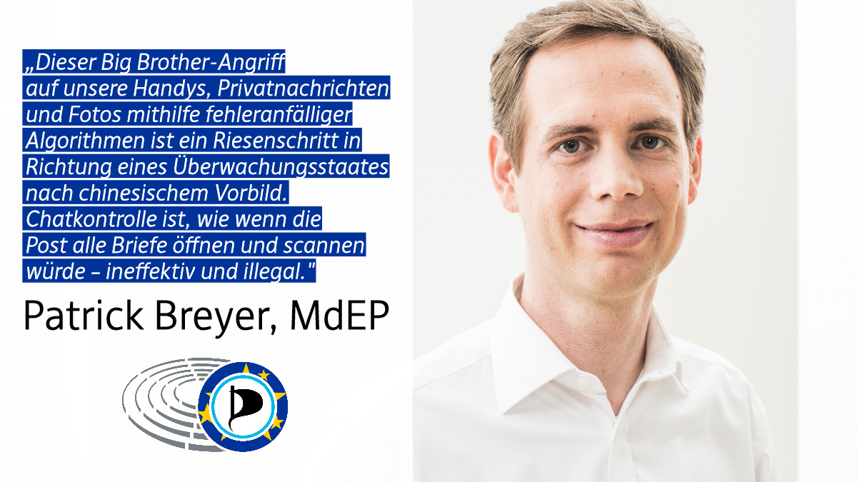 🇩🇪 Gestern habe ich Klage gegen die #Chatkontrolle eingereicht. Ich sehe der Zerstörung des Grundrechts auf #digitalesBriefgeheimnis nicht zu, sondern schalte jetzt die Justiz ein.
 
Mehr dazu: patrick-breyer.de/zerstoerung-de… #Piraten