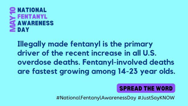 Overdose deaths from illicit fentanyl have tripled among #teens in the last 2 years. #FakePills have been found in all 50 states. Assume any medicines (Oxy, Percocet, Xanax, etc.) found online are fake.
#NationalFentanylAwarenessDay #JustSayKnow #OnePillCanKill #OpEngageSpokane