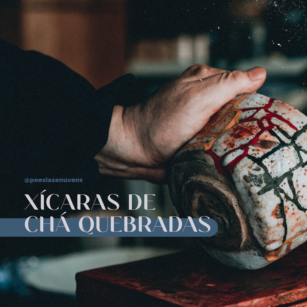 poraodolewis's tweet photo. A tradição japonesa do Kintsugi consiste em concertar itens de porcelana quebrados com um material dourado. Dessa forma as peças coladas ficam com suas “cicatrizes” douradas, a tornando muito mais bonitas que no início https://t.co/hdOgwsgGT1