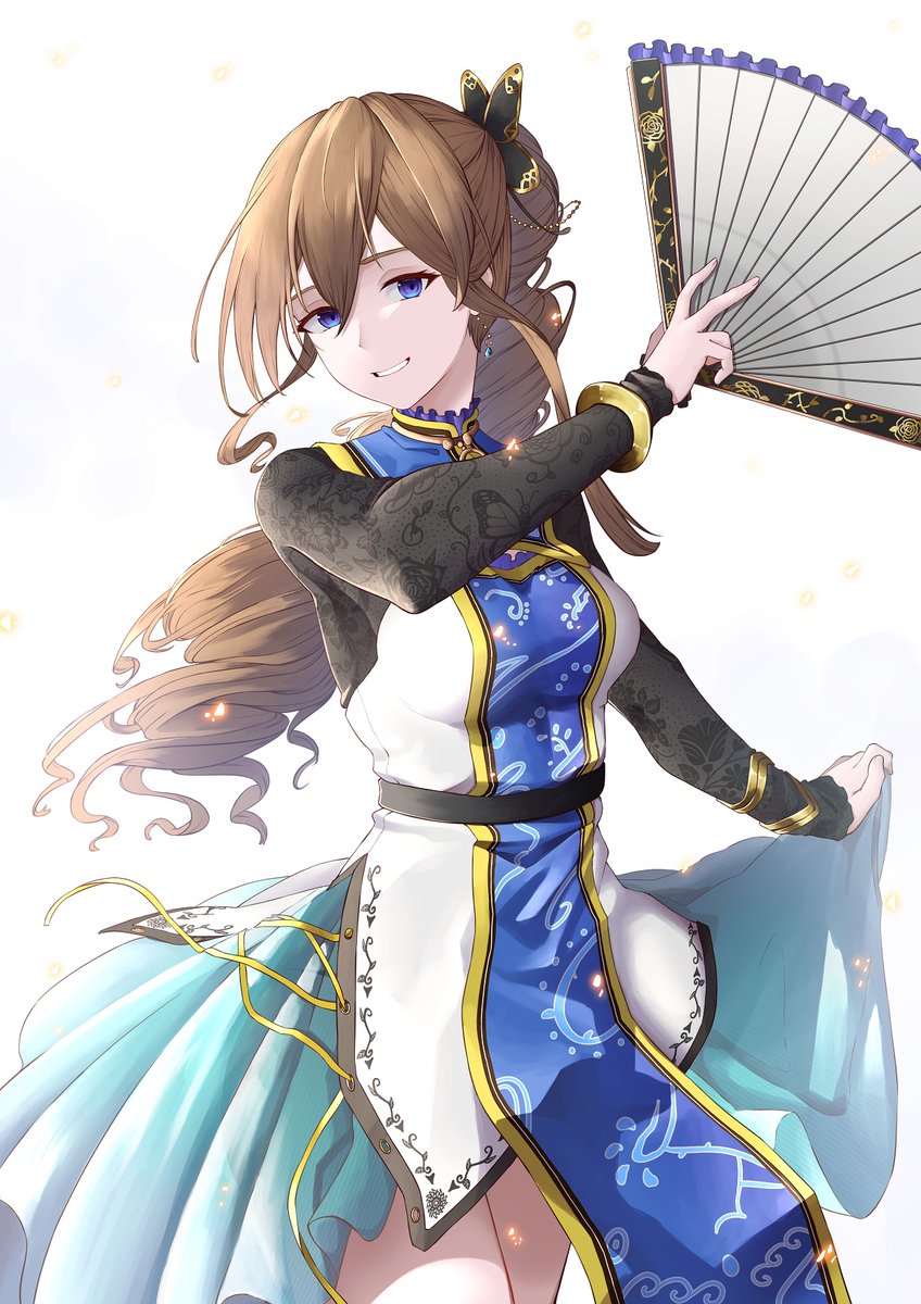 r3naisen's tweet photo. Commissioned by @Zero12349 
Cover for his upcoming Final Encore novel 

Comment: 
" It's pretty if I do say so myself. Probably spent more time designing the outfit than actually illustrate the cover from start to finish. I should charge people for design. " https://t.co/TzmO16JImm