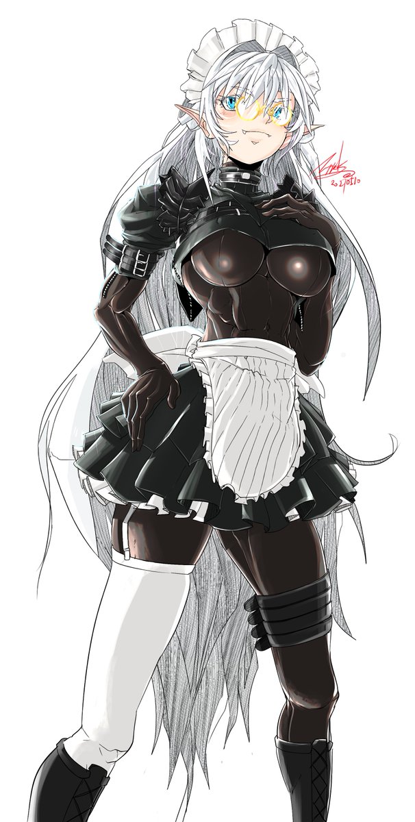 メイドの日だったらしいのでオリキャラの紫暮さんとアレンくんを 