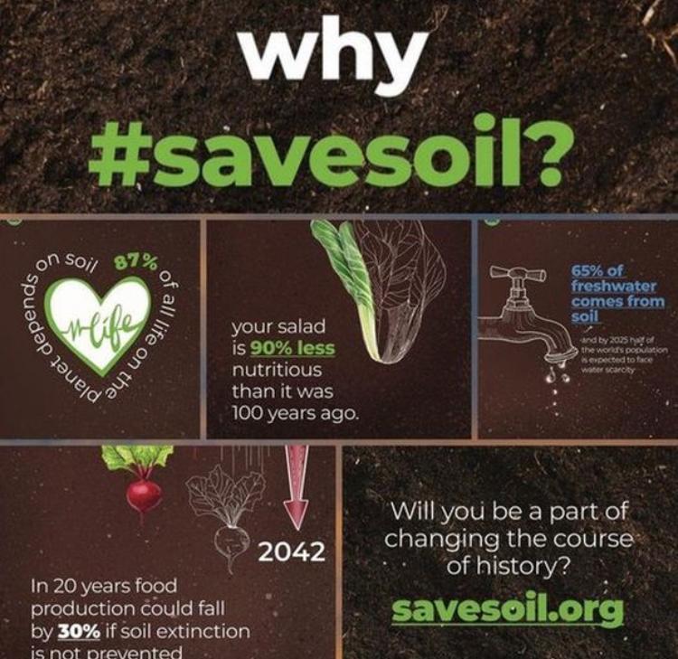 TweetRS001's tweet photo. Do you know that if we ignore the soil now, and attend to it after another 25-30 years, it may take more than 100 years to regenerate?  Action now. #SaveSoilAtCOP15 #SaveSoil https://t.co/CNtkvZCpXz