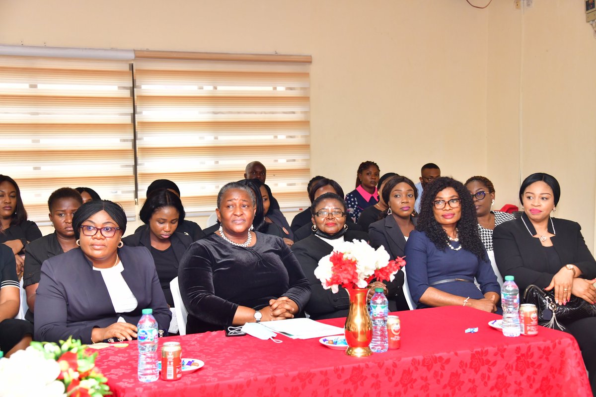 ndlea_nigeria's tweet photo. Photos: Chairman/Chief Executive of NDLEA, Brig. Gen. MB Marwa (Retd), OFR with the National President, International Federation of Women Lawyers, Mrs Amina Agbaje when she led other officials of FIDA on a courtesy visit to the  NDLEA NHQ in Abuja today Tuesday 10th May 2022. https://t.co/a78MSvSyyL