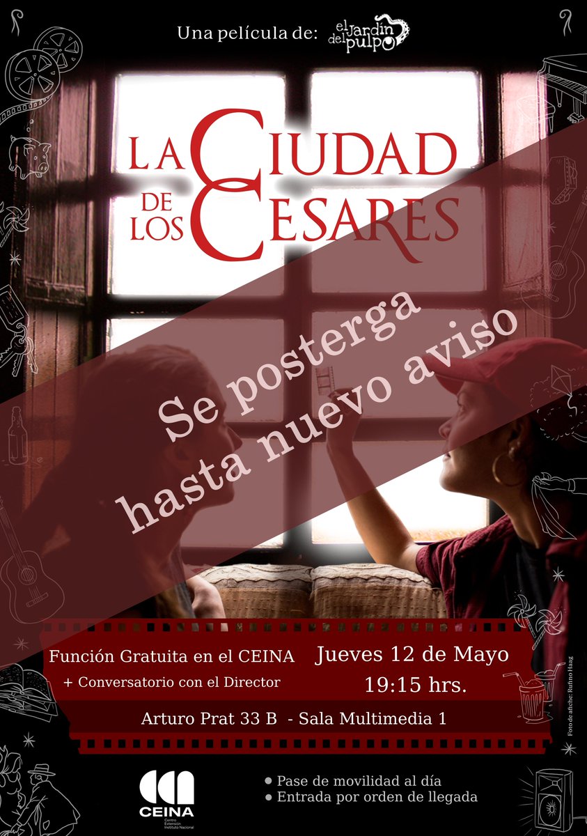 ciudad_cesares's tweet photo. Lamentamos informar que la función de este jueves debe ser postergada por razones de fuerza mayor ajenas a nosotros.
Estaremos avisando las próximas funciones. 
Sigan atentos a rrss. Gracias. https://t.co/1iTkKTYqqP