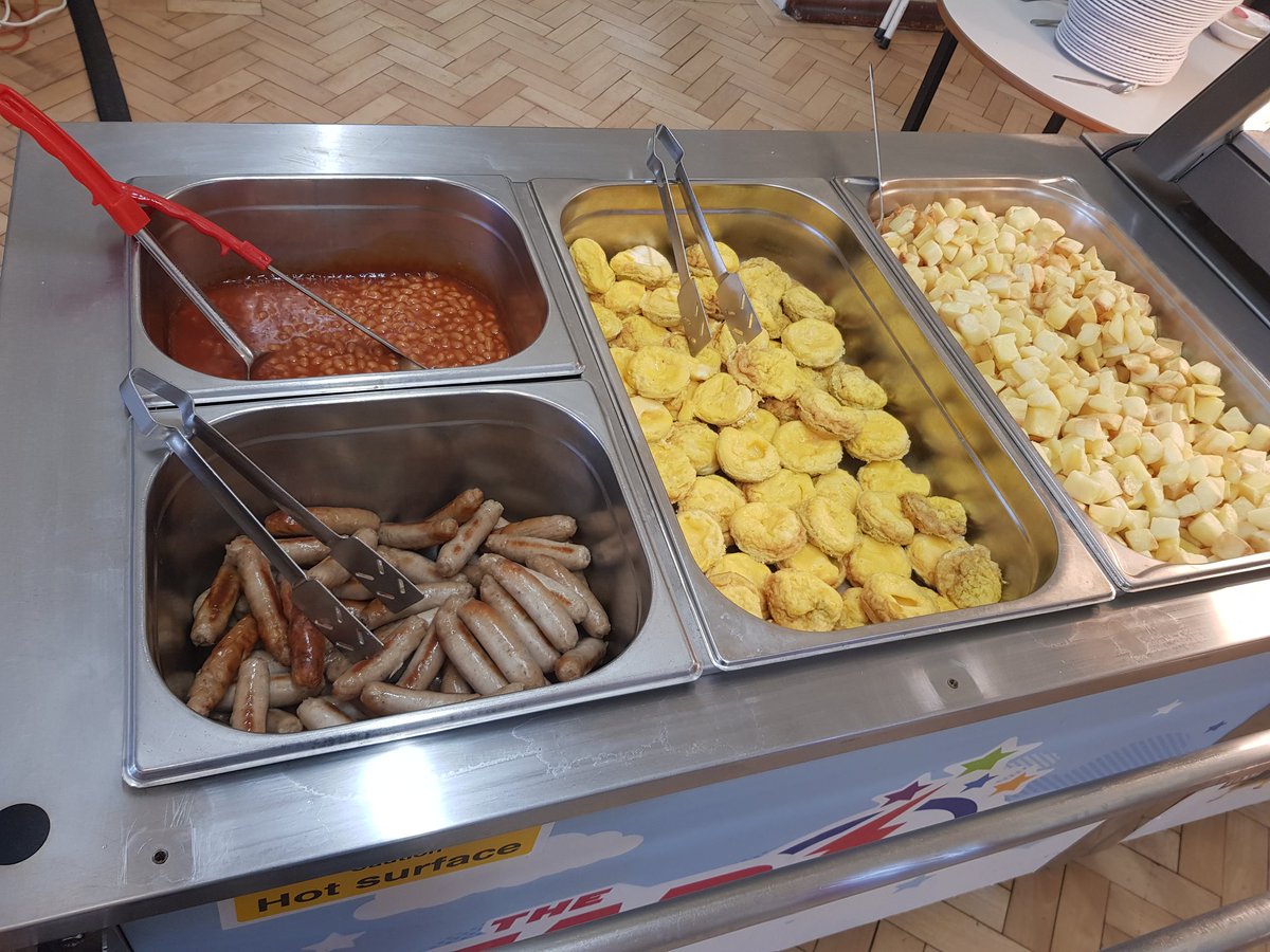 infantskitchen's tweet photo. On today's menu "All day brunch" the children went mad for the mini egg muffin's. On offer was diced potatos or hash browns with sausages, egg muffins, beans and bread with or without spread. The kitchen smelt amazing 👩‍🍳🍳 https://t.co/mYAR0aaVqG