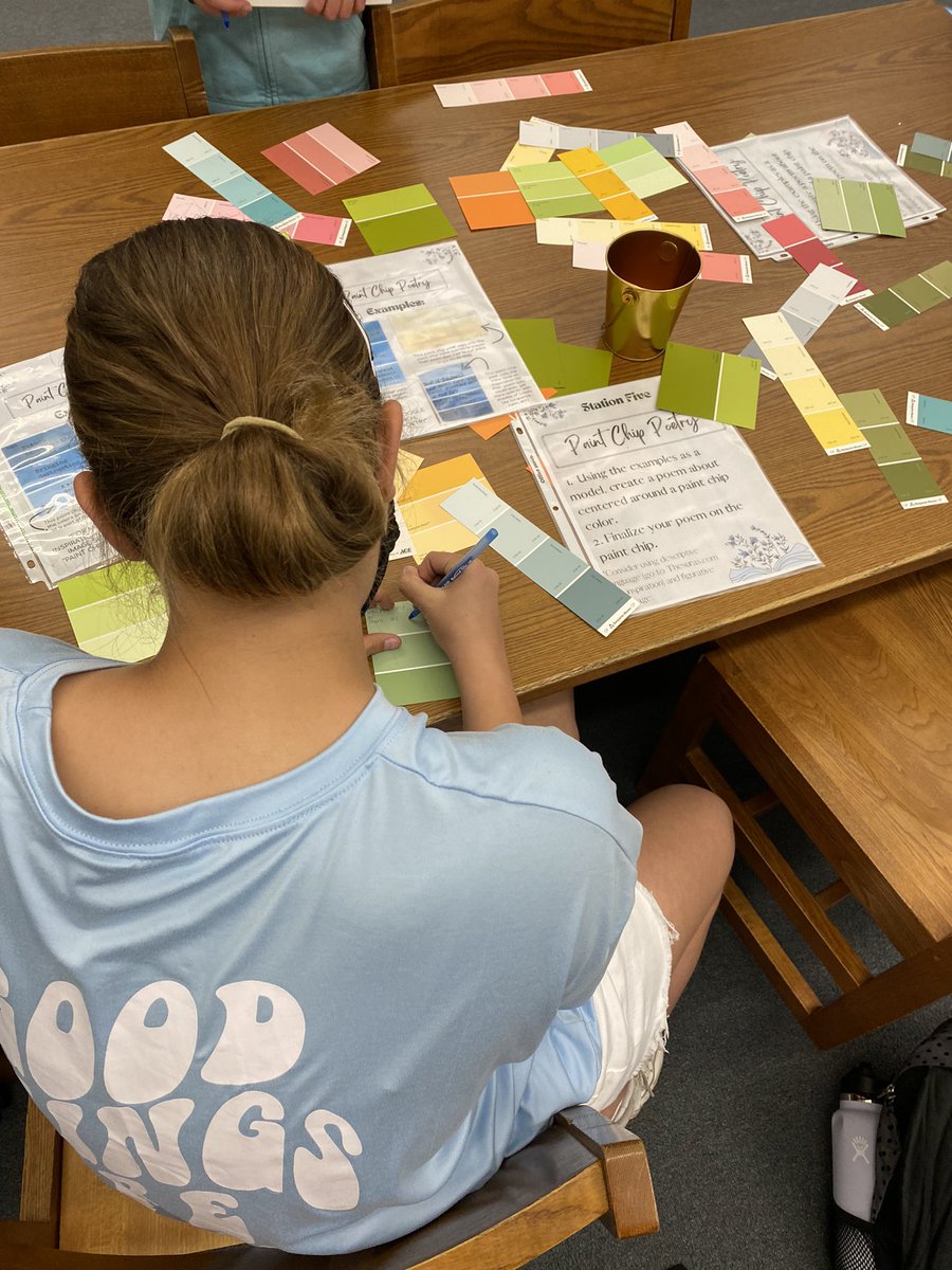 IHMSLibrary's tweet image. Snapshots from the library’s poetry stations to celebrate National Poetry Month! Thank you to @LibraryDvms for collaborating!! So fun to see students’ creativity shine! #powerofjag #SRVLibraryLove #SRVUSDisthePlaceToBe