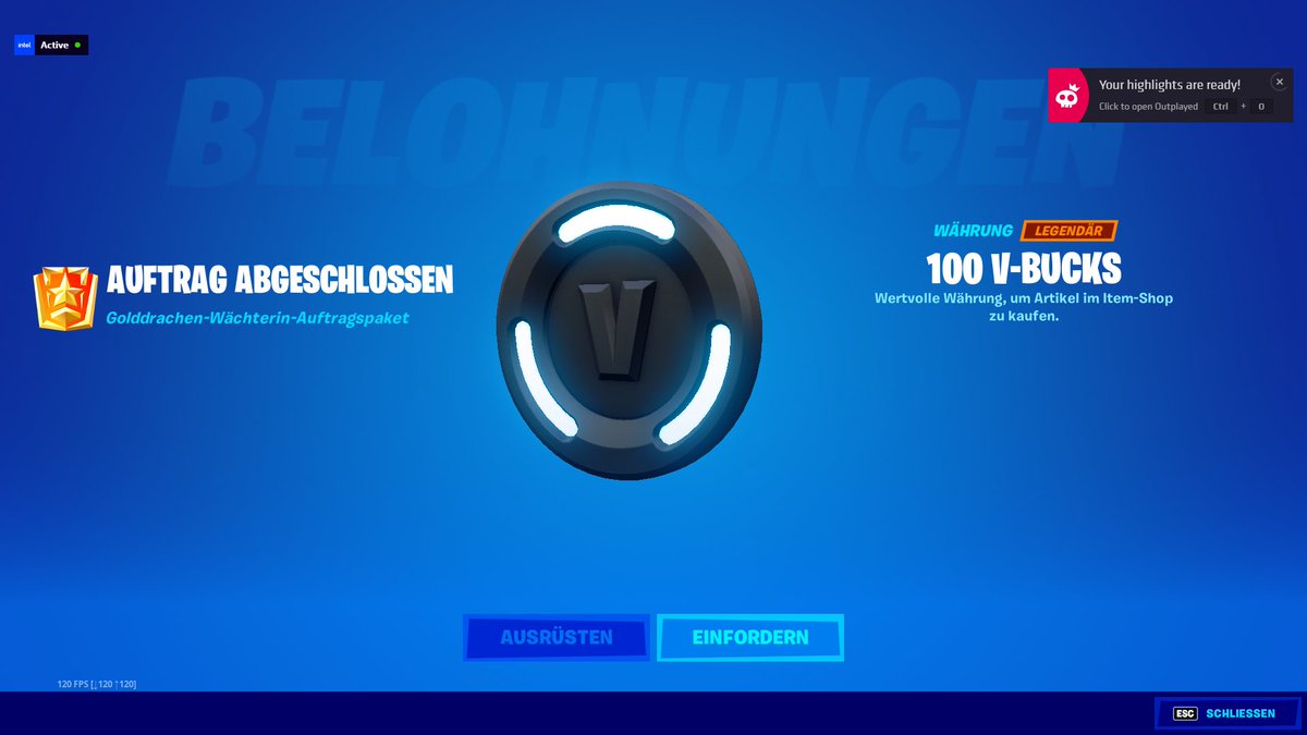 n3_niii's tweet photo. Stilkombi ,der erste Epische mit der Goldenen Lady &amp; die ersten V-Bucks eingesackt 💪 Check Check 

#Fortnite https://t.co/hekpYVOPyV