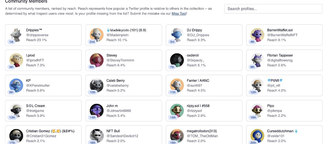 drippieverse's tweet photo. Shout out to all our amazing community members rocking their Drippies PFP 💧
@nftinspect https://t.co/AeRVZHsV7w