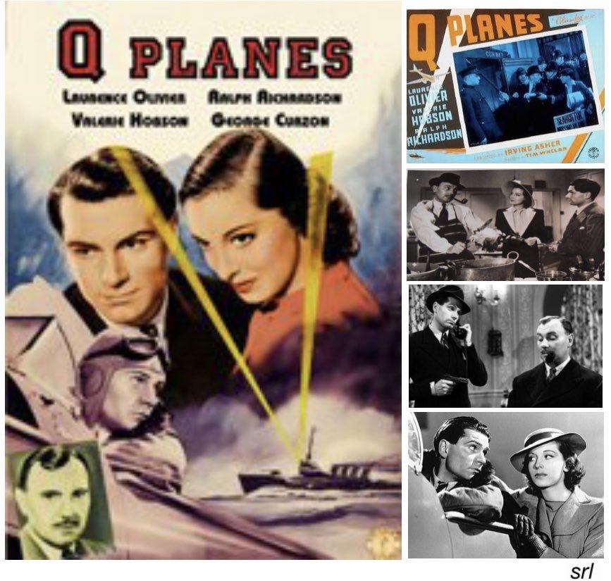 SaveRedlandLibr's tweet photo. 4:25pm TODAY on @TalkingPicsTV
The 1939 #Comedy #Spy film🎥 “Q Planes” directed by #TimWhelan & #ArthurBWoods from a screenplay by Brock Williams, Jack Whittingham & Arthur Wimperis and scenario by Ian Dalrymple
🌟#RalphRichardson #LaurenceOlivier #ValerieHobson https://t.co/EFGdwPX9FX