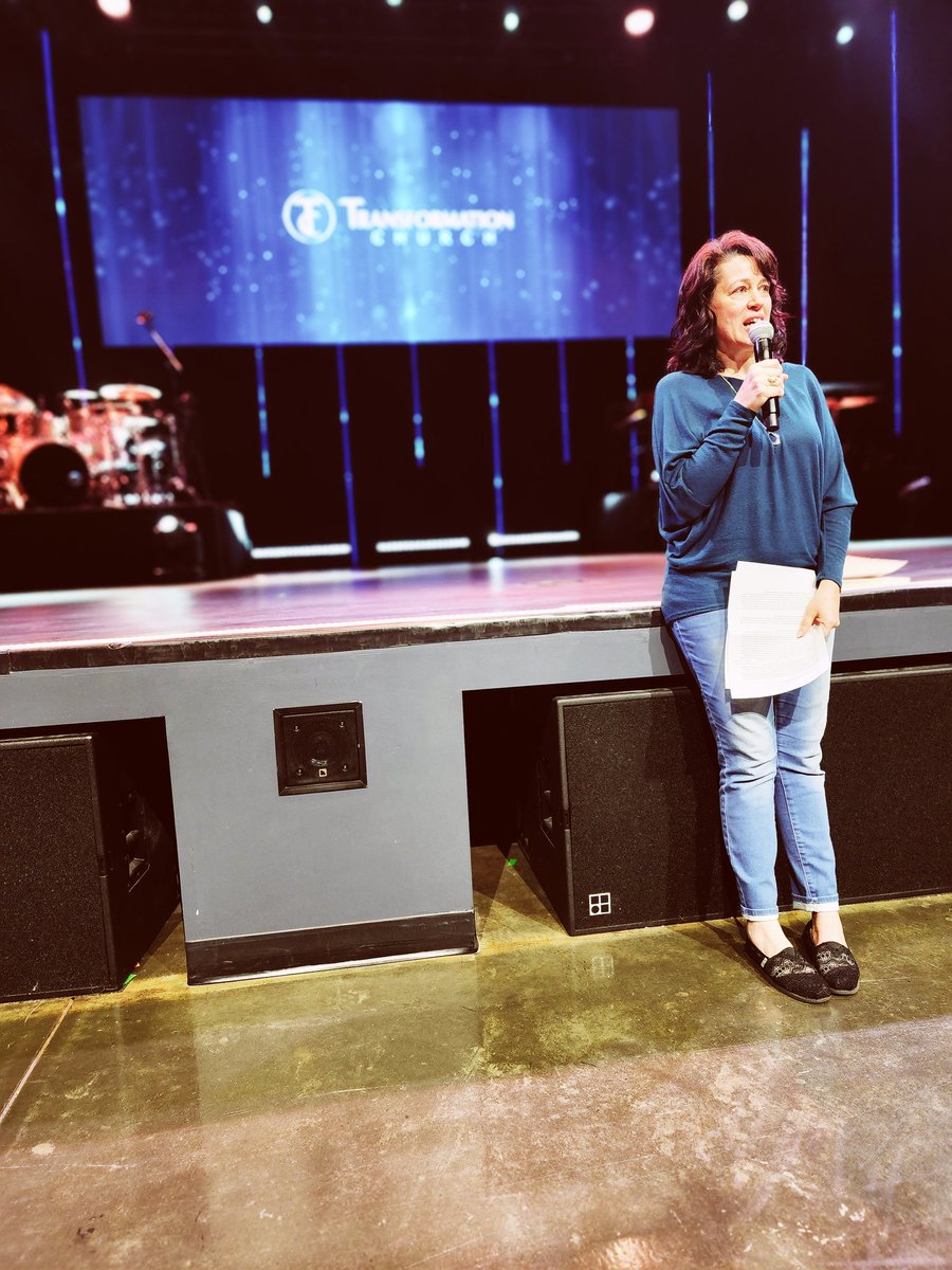 DerwinLGray's tweet photo. Our #TCTime is our Tuesday @TCTransformers Staff Development. We've done this every Tuesday for 12 years. God has used it.

This is Amy. She is our Finance Director. She is sharing from the last chapter of the book, "Making Disciples Across Culturers." https://t.co/lmUxAXhJ6m