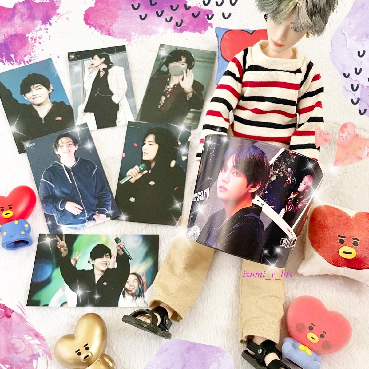 imaichi_izumi's tweet photo. ちょっと前ですがお迎えしてました😊✨
キッチンカーはエナプン✨
@chu_cafe 様
#4YearsWithSingularity
#カプホ #カップホルダー
#マテル #マテルドール
#BTSV #BTS https://t.co/XN6JLAUAjT