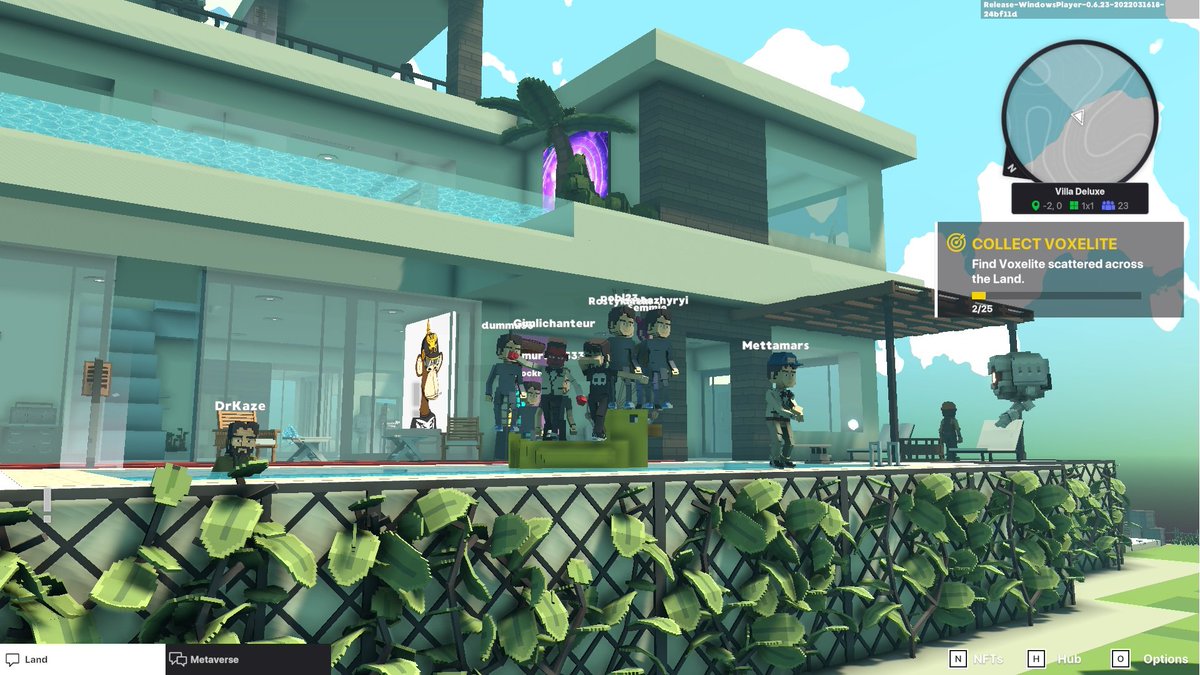 V1ranch1's tweet photo. @TheSandboxGame Relax Friends 🥃🍷 https://t.co/SPy01tpGyZ